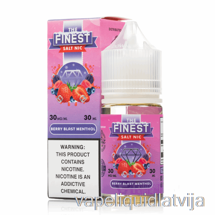 Berry Blast Mentols - Labākais Augļu Izdevums Sāls Nic - 30ml 30mg Vape šķidrums